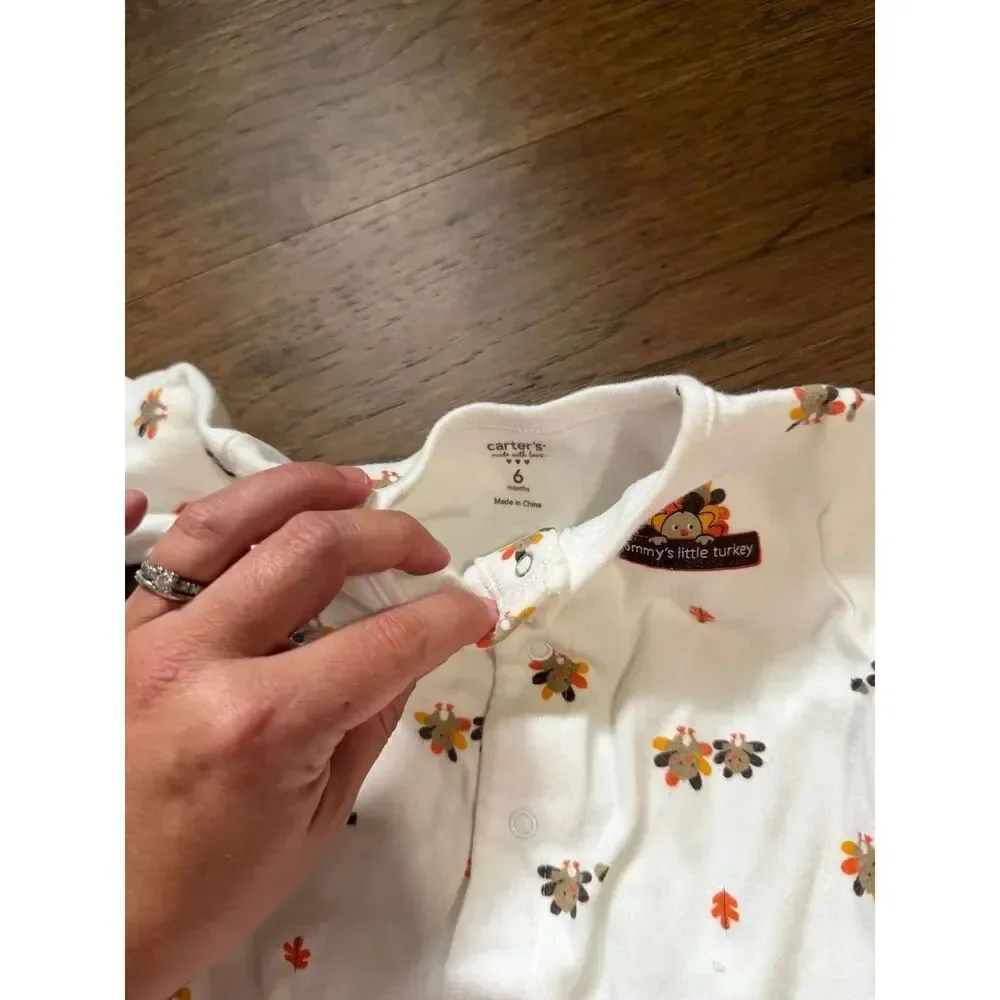 Carter's Mommy's Little Turkey Onsie Turkey Butt Bottom Size 6M